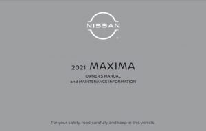 2021 Nissan Maxima Owners Manual PDF Manual Directory