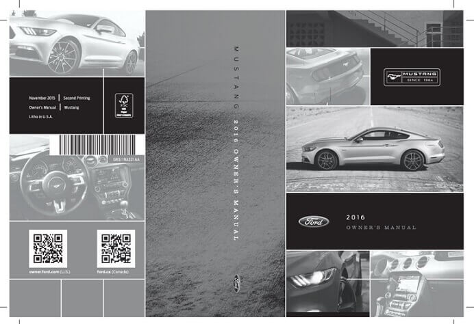 2016 Ford Mustang Owner’s Manual Image