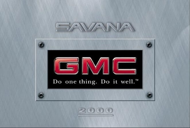 2000 GMC Savanna Owner’s Manual Image