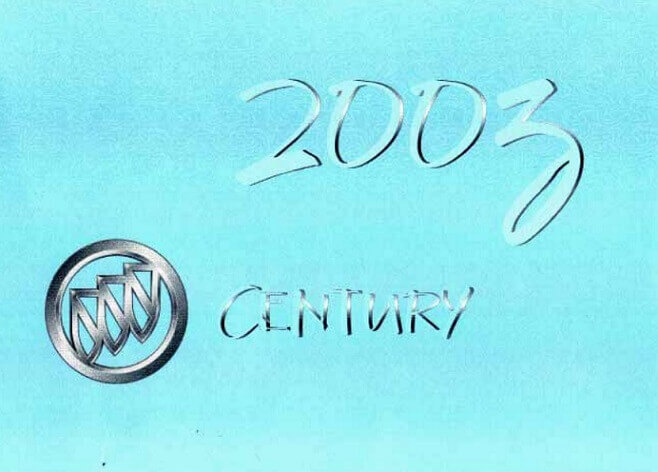 2003 Buick Century Owner’s Manual Image