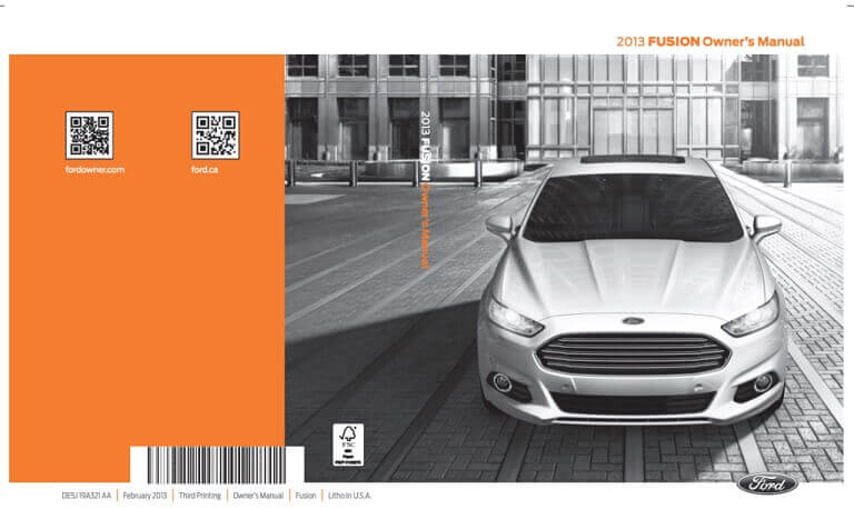 2013 Ford Fusion Owner’s Manual Image