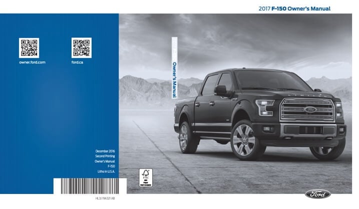 2017 Ford F-150 Owner’s Manual Image