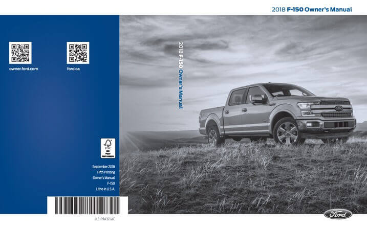 2018 Ford F-150 Owner’s Manual Image
