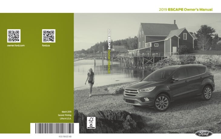 2019 Ford Escape Owner’s Manual Image