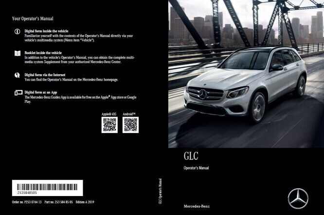 2019 Mercedes Benz GLC Owner’s Manual Image