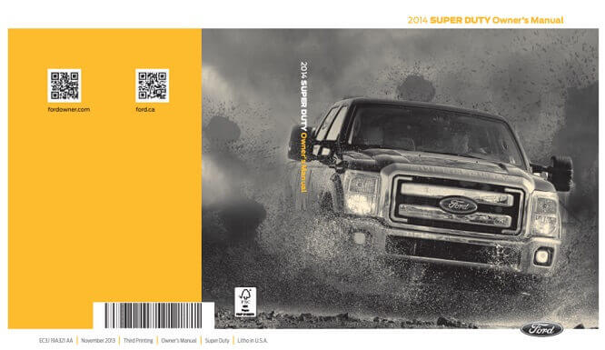 2014 Ford F-250 Owner’s Manual Image