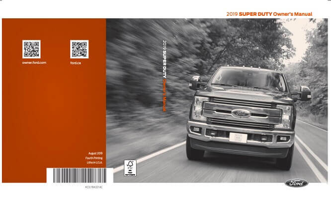 2019 Ford F-250 Owner’s Manual Image