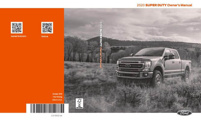 2020 Ford F-250 Owner’s Manual Image