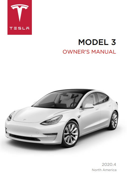2020 Tesla Model 3 Owner’s Manual Image