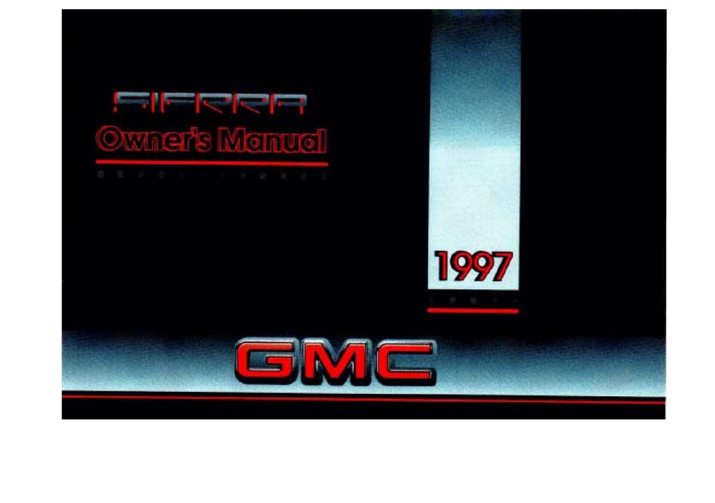 1997 GMC Sierra Owner’s Manual Image