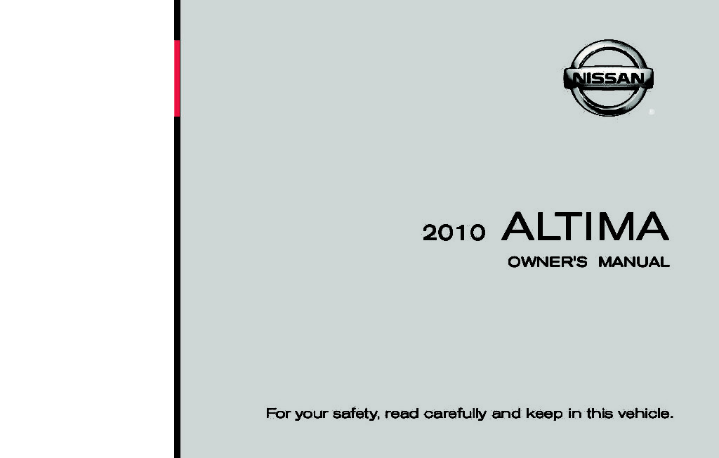 2010 Nissan Altima Owner’s Manual Image