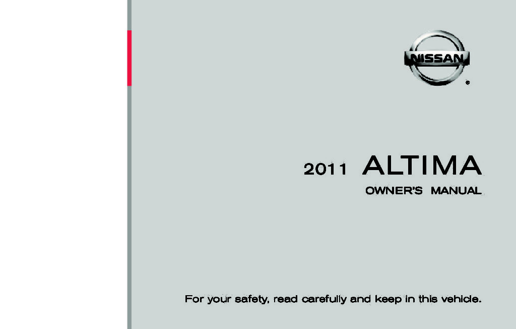 2011 Nissan Altima Owner’s Manual Image