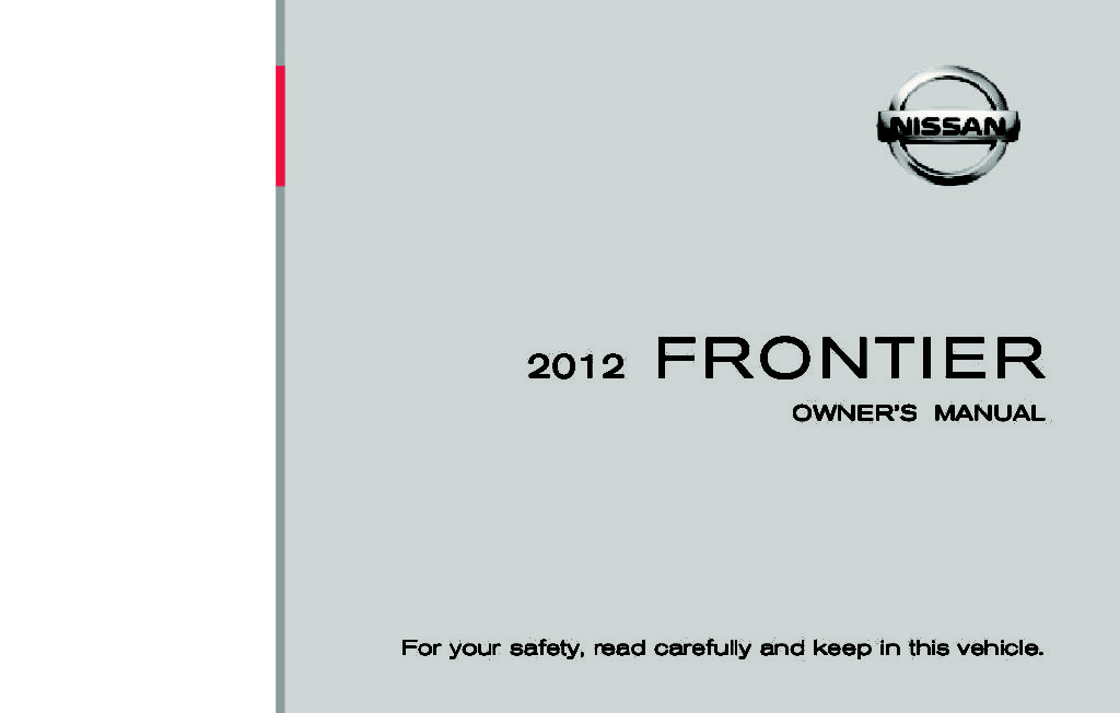 2012 Nissan Frontier Owner’s Manual Image