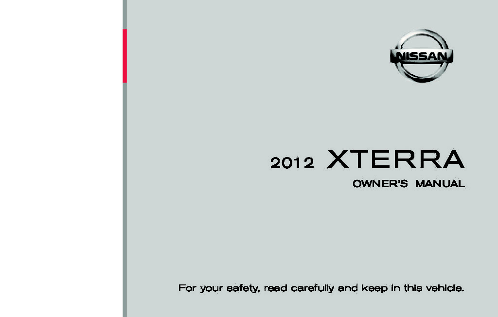 2012 Nissan Xterra Owner’s Manual Image