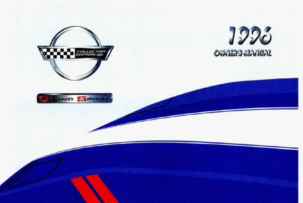 1996 Chevrolet Corvette Owner’s Manual Image