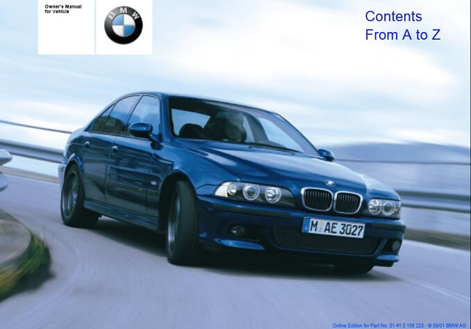2002 BMW M5 Owner’s Manual Image