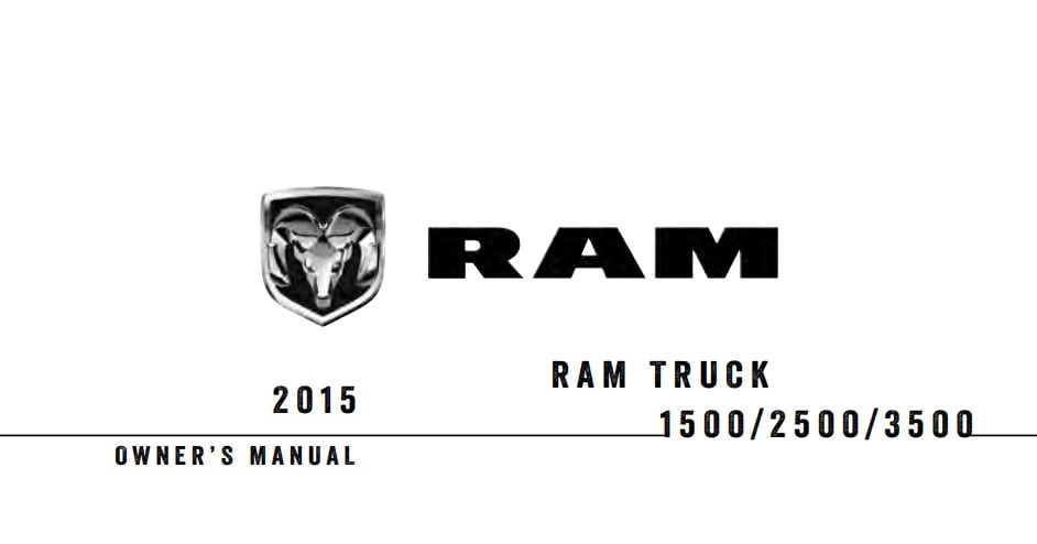 2015 Dodge Ram 1500/2500/3500 Owner’s Manual Image