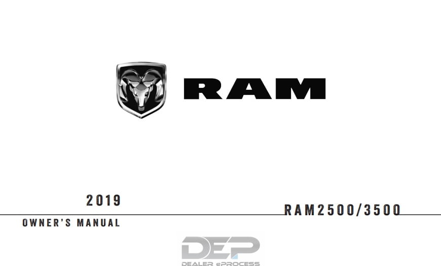 2019 Dodge Ram 2500/3500 Owner’s Manual Image
