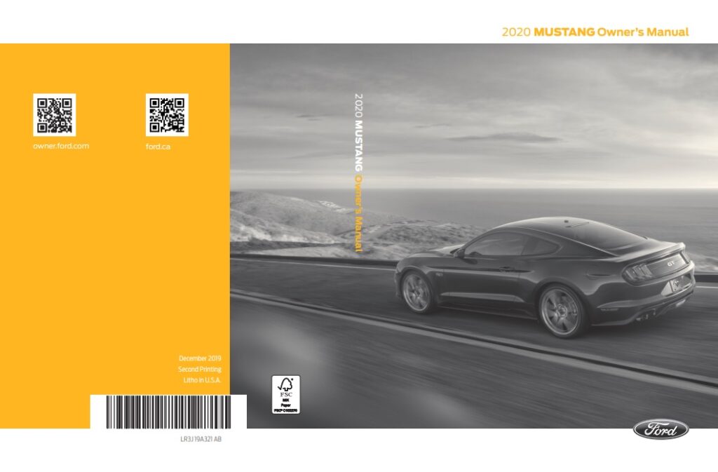 2020 Ford Mustang Owner’s Manual Image