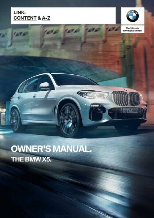 2020 BMW X5 Owner’s Manual Image