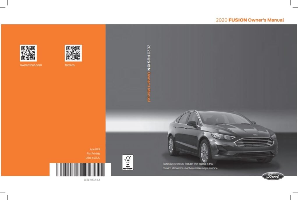 2020 Ford Fusion Owner’s Manual Image