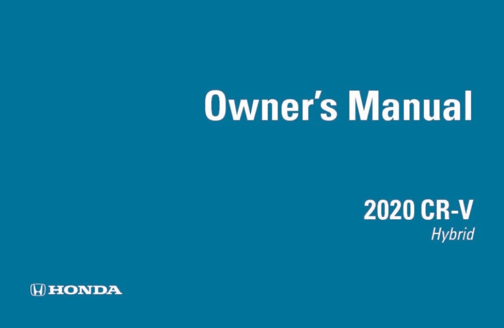 2020 Honda CR-V Hybrid Owner’s Manual Image