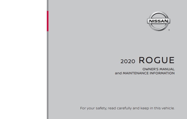 2020 Nissan Rogue Owner’s Manual Image