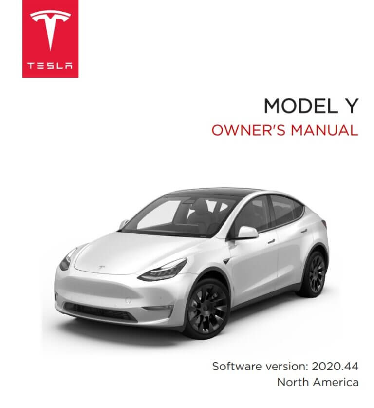2020 Tesla Model Y Owner’s Manual Image