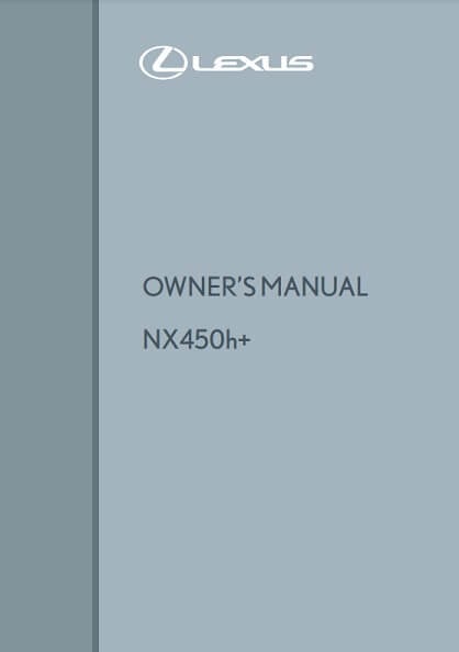 2021 Lexus NX Owner’s Manual Image