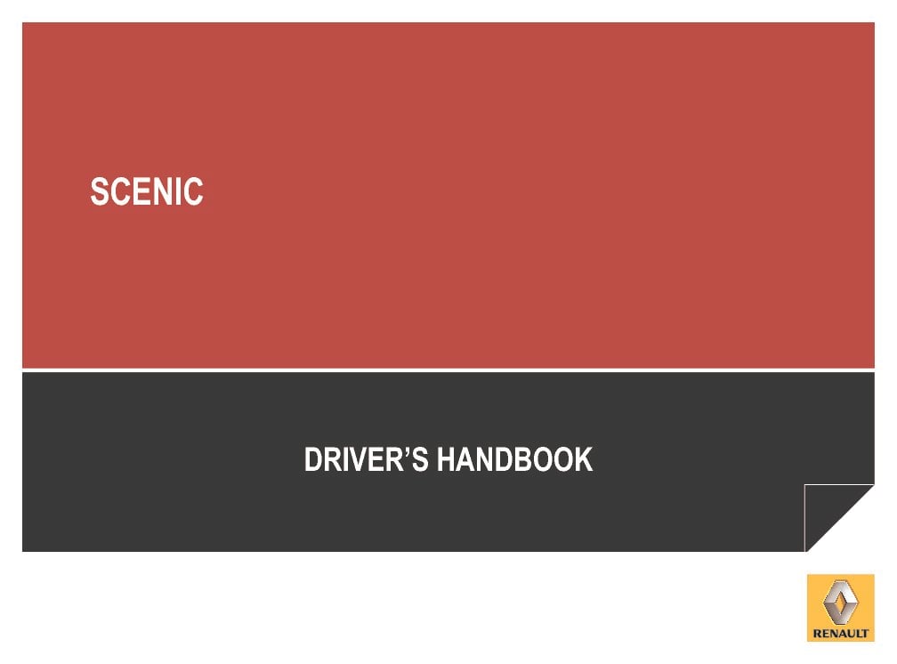 2018 Renault Scenic Owner’s Manual Image