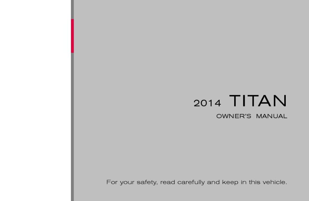 2014 Nissan Titan Owner’s Manual Image