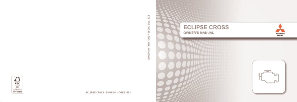 2018 Mitsubishi Eclipse Cross Owner’s Manual Image