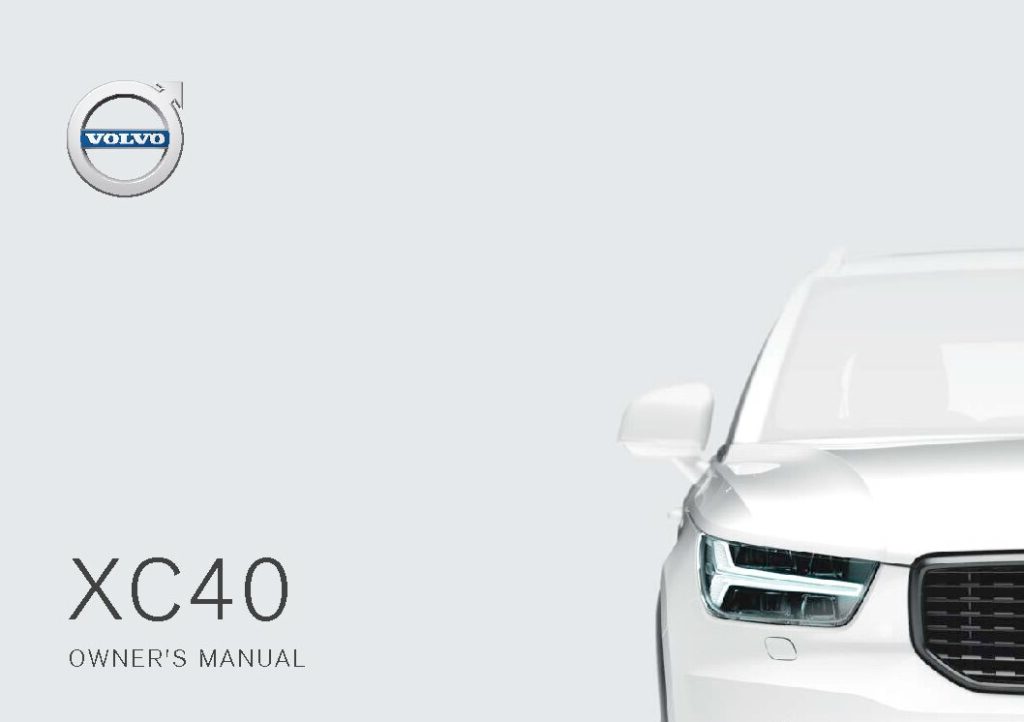 2018 Volvo XC40 Owner’s Manual Image