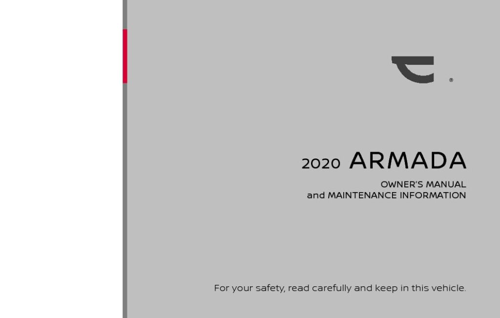 2020 Nissan Armada Owner’s Manual Image