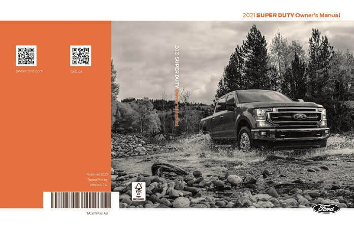 2021 Ford F-250 Owner’s Manual Image