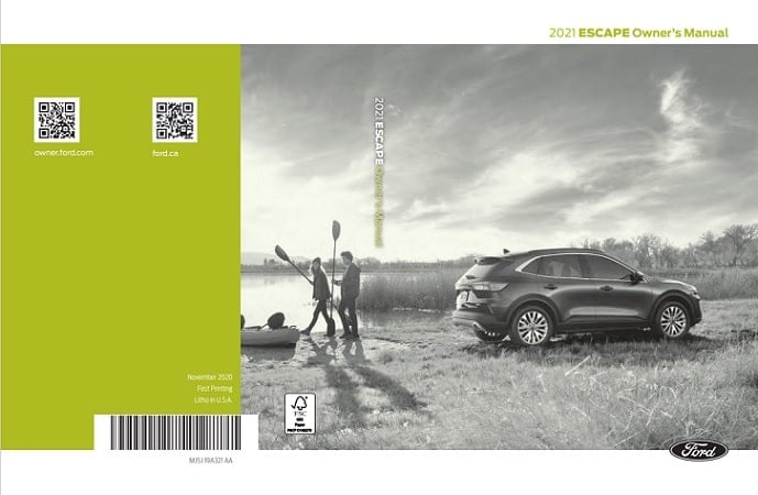 2021 Ford Escape Owner’s Manual Image