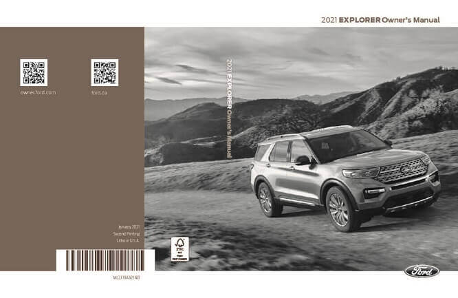 2021 Ford Explorer Owner’s Manual Image