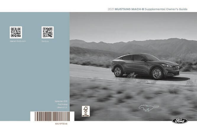 2021 Ford Mustang Mach-E Owner’s Manual Image