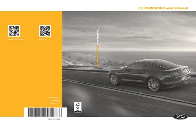 2021 Ford Mustang Owner’s Manual Image