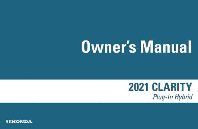 2021 Honda Clarity Owner’s Manual Image
