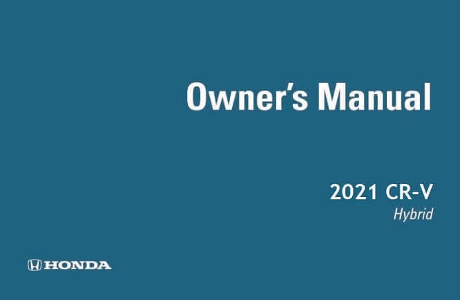 2021 Honda CR-V Hybrid Owner’s Manual Image