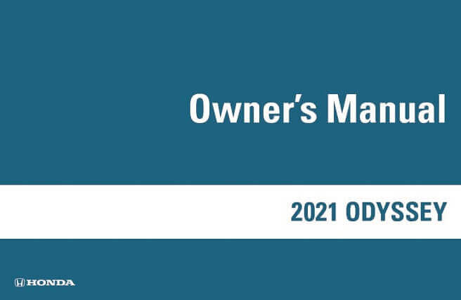 2021 Honda Odyssey Owner’s Manual Image