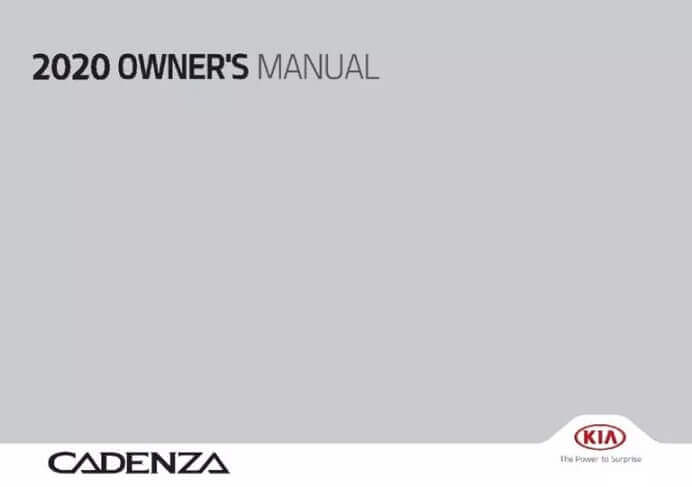 2021 Kia Cadenza Owner’s Manual Image