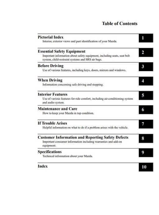 2021 Mazda Mazda3 Owner’s Manual Image