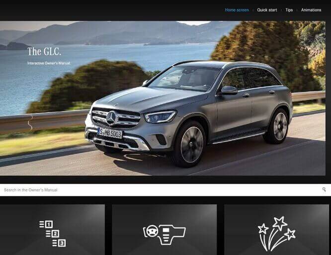 2021 Mercedes Benz GLC SUV Owner’s Manual Image