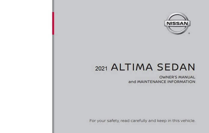 2021 Nissan Altima Owner’s Manual Image