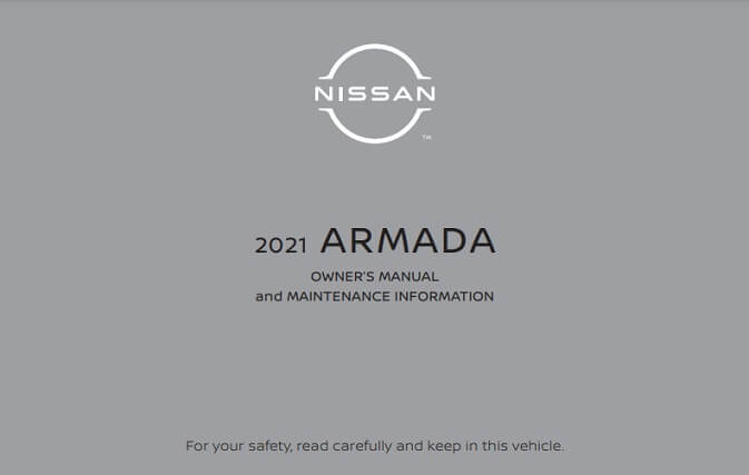 2021 Nissan Armada Owner’s Manual Image