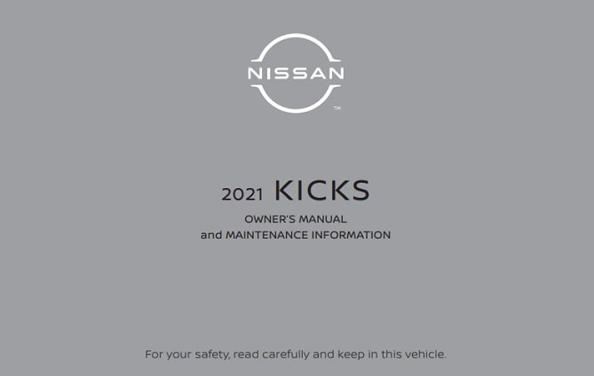 2021 Nissan Kicks Owner’s Manual Image