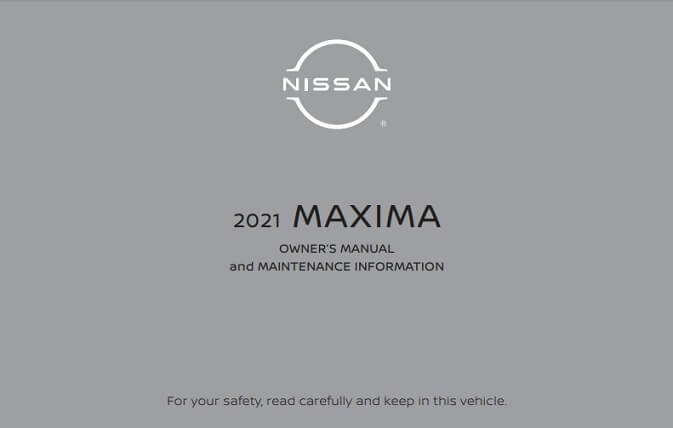 2021 Nissan Maxima Owner’s Manual Image