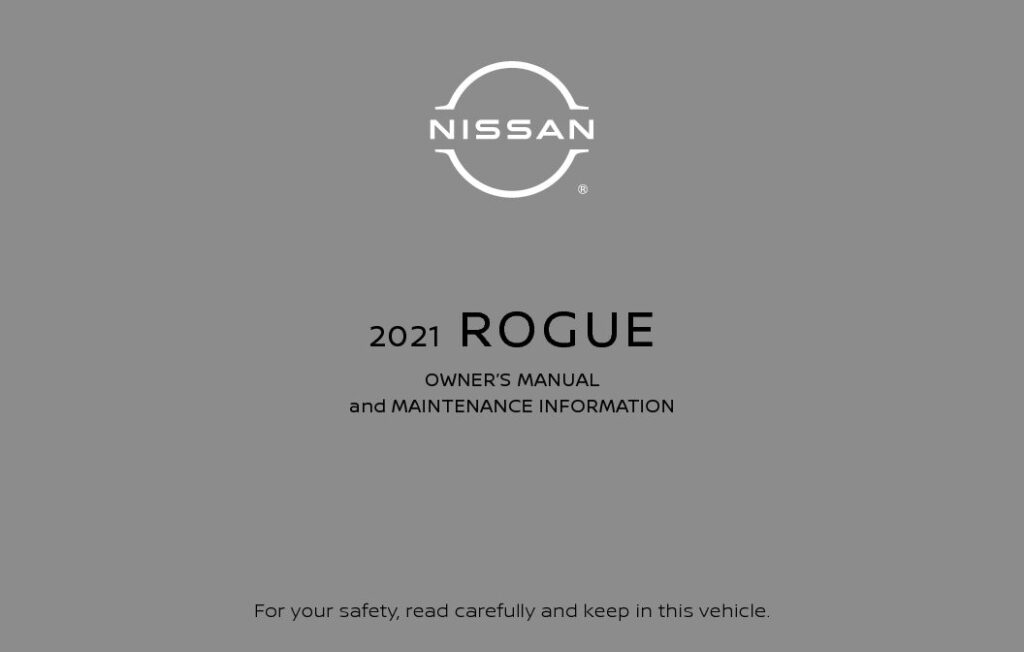 2021 Nissan Rogue Owner’s Manual Image